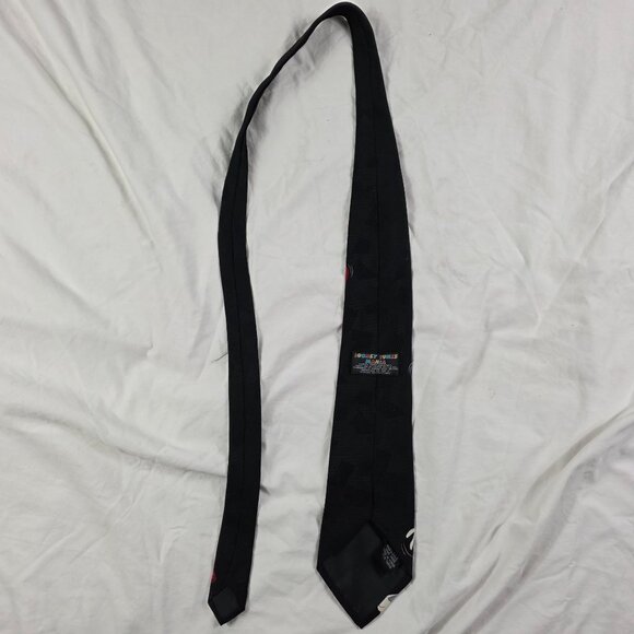 Vintage 90s Looney Tunes Mania Valentines Bugs Bunny Taz Heart Balloons Neck Tie - Picture 5 of 5